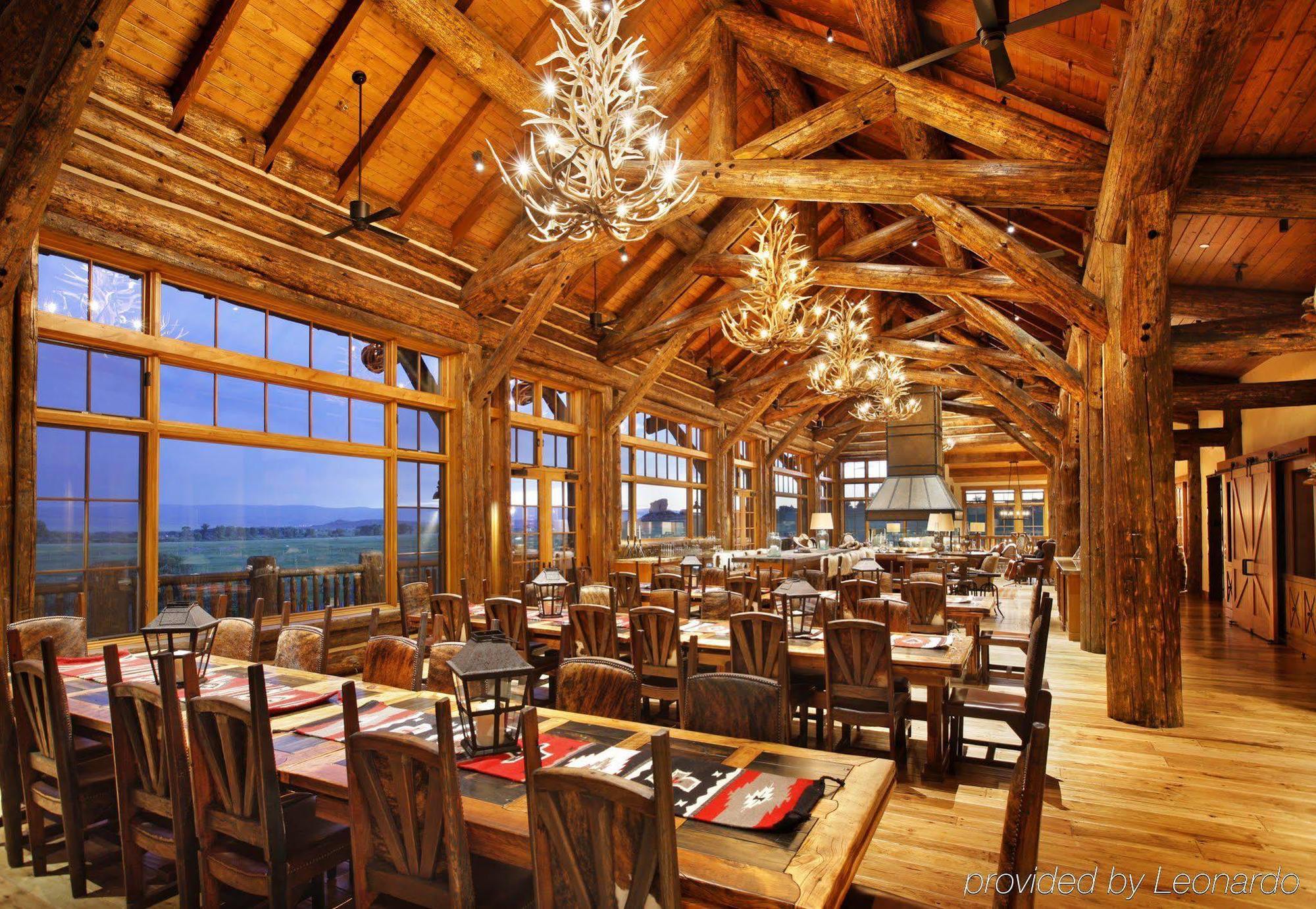 The Lodge & Spa At Brush Creek Ranch Saratoga Restoran fotoğraf